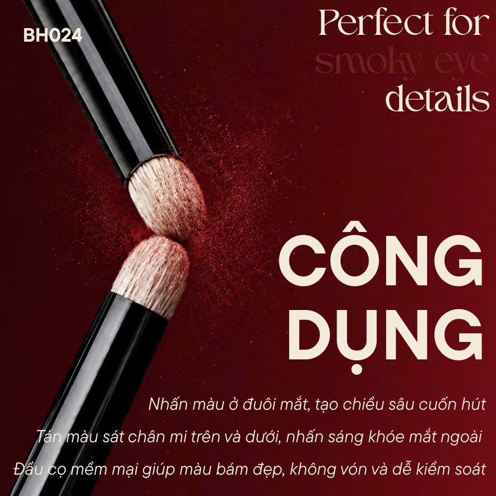 Cọ Nhấn Đuôi Mắt Tán Viền Mắt BH Cosmetics Small Pencil BH024
